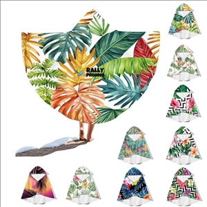 51 x 39.4 inch Hooded Beach Towel Surf Poncho